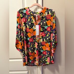 Dear Scarlett Multicolor Floral Blouse